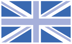 Drapeau Angleterre bleu - I speak english